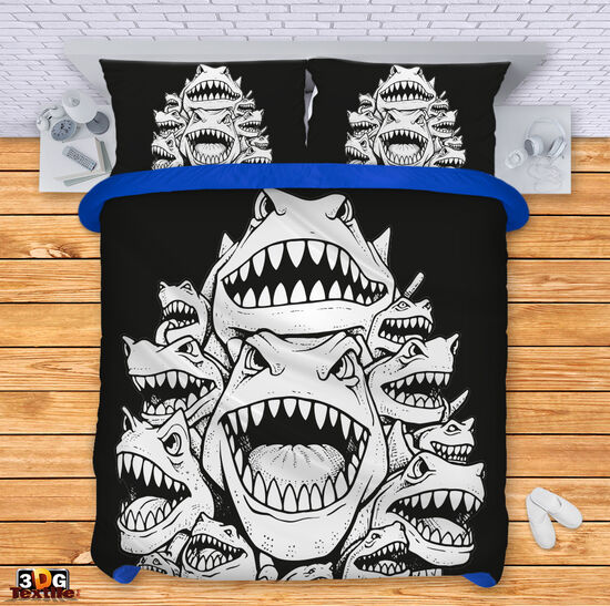 Lenjerie de pat Shark attack