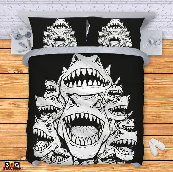 Lenjerie de pat Shark attack