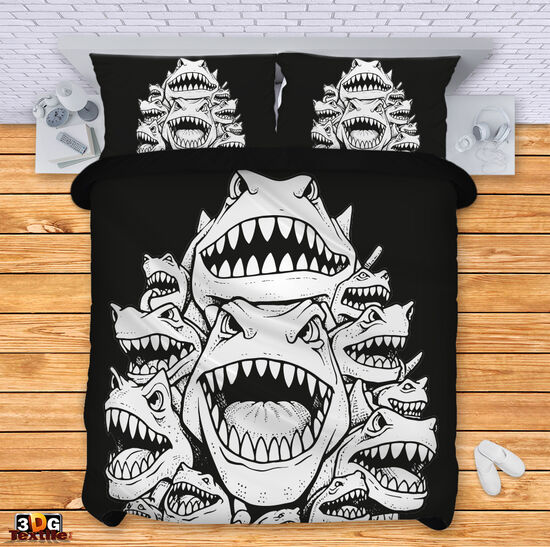 Lenjerie de pat Shark attack