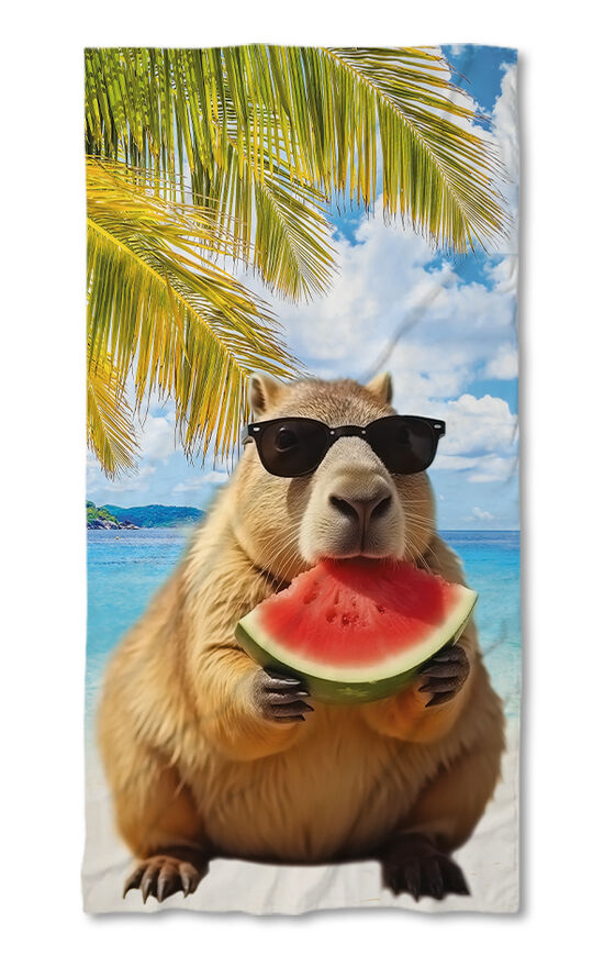 Prosop de plajă Capybara
