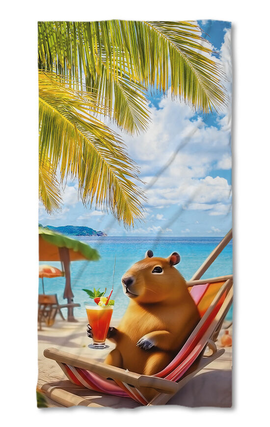 Prosop de plajă Capybara 2