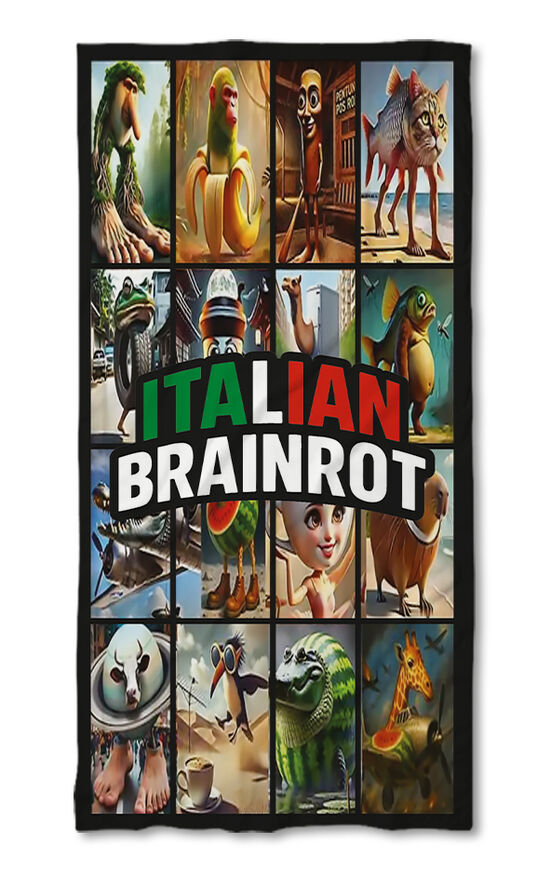 Prosop de plajă Italian Brainrot 5