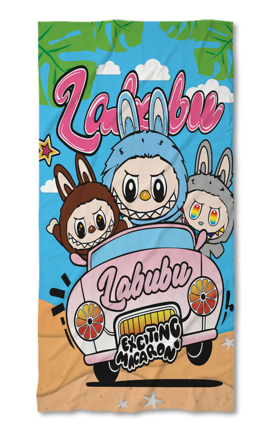 Prosop de plajă Labubu 3