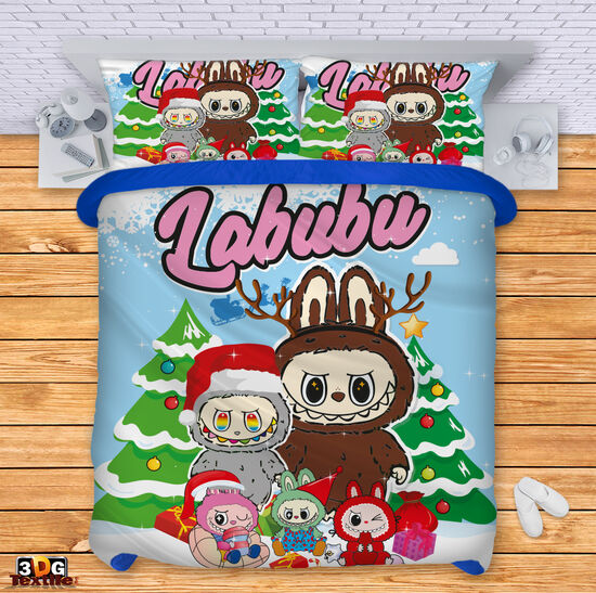 Lenjerie de pat Labubu Christmas