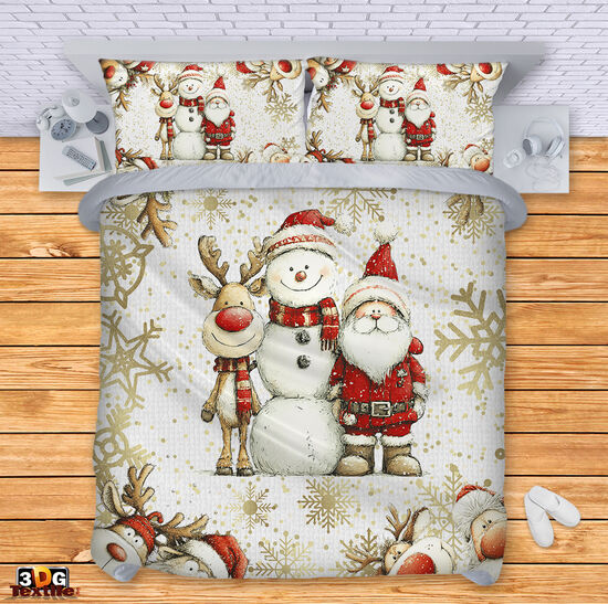 Lenjerie de pat Snowman 4