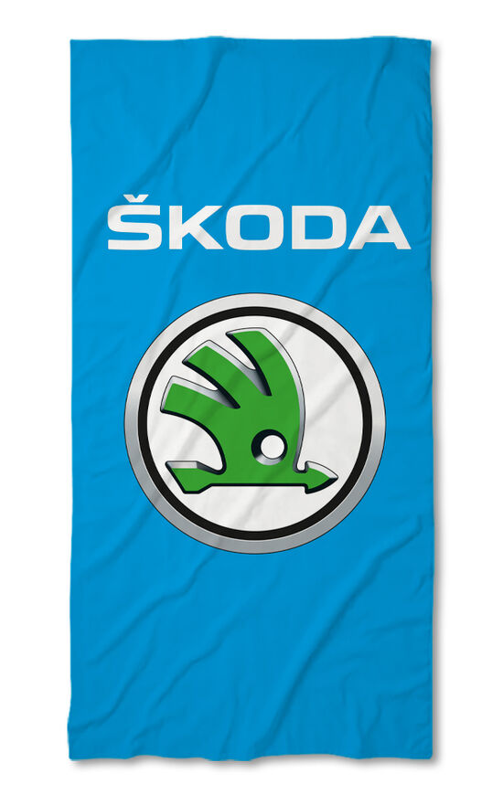 Prosop de plajă Skoda Blue