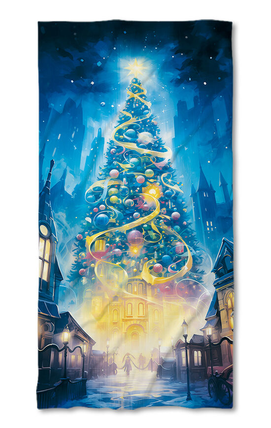 Prosop de plajă Christmas tree