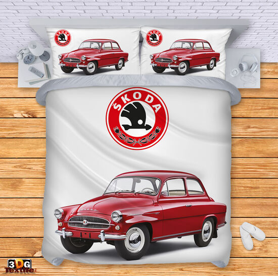 Lenjerie de pat Skoda Red
