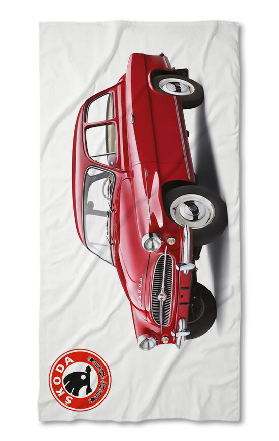 Prosop de plajă Skoda Red