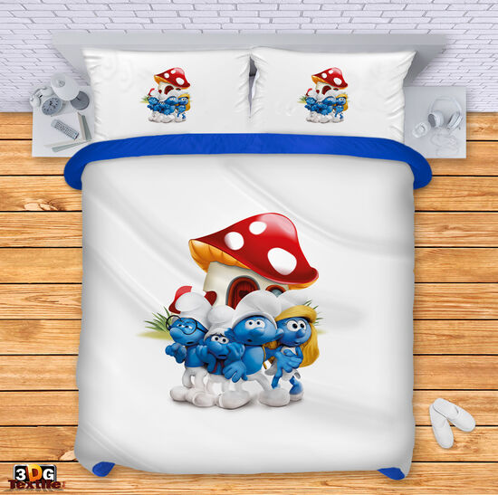 Lenjerie de pat The smurfs