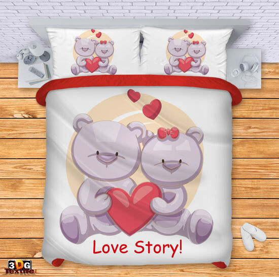 Lenjerie de pat Love bears