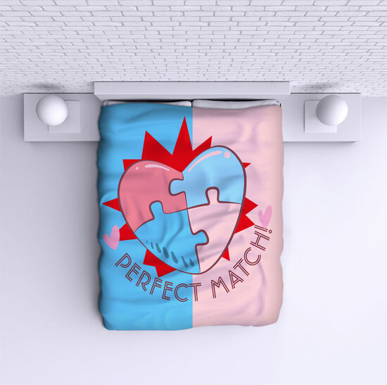 Cuvertură de pat Heart - Puzzle 2