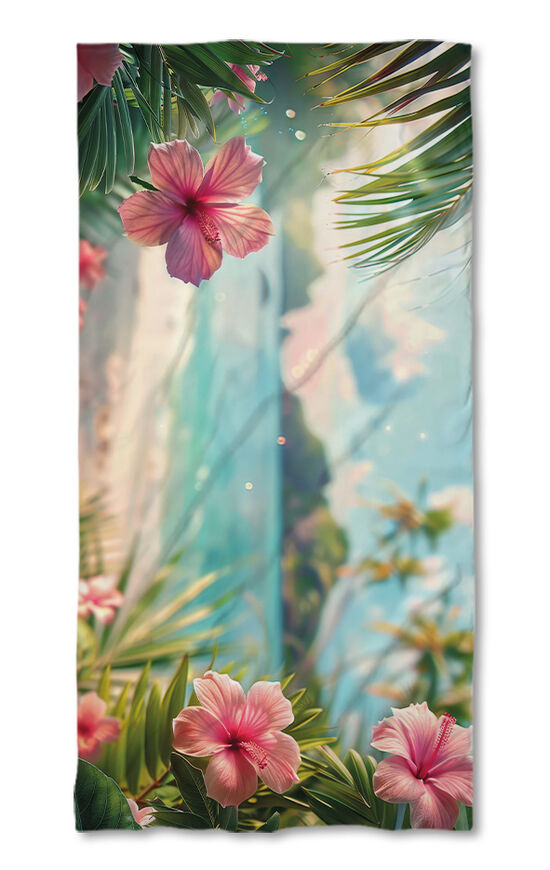Prosop de plajă Summer vibes - Flowers