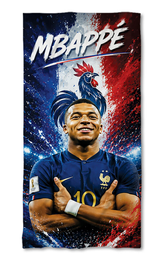 Prosop de plajă World Cup Mbappe France 2026