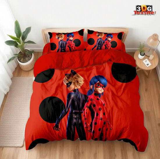 Lenjerie de pat PMiraculous: Tales of Ladybug & Cat