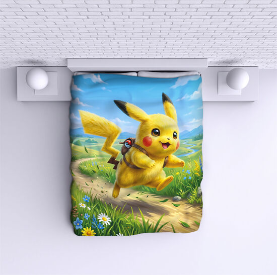 Cuvertură de pat Pikachu