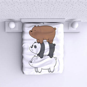 Cuvertură de pat We Bare Bears