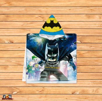 Poncho pentru copii Batman Lego