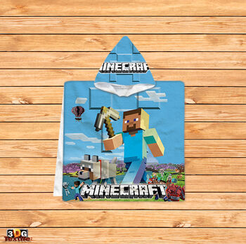 Poncho pentru copii Minecraft 2