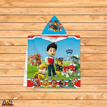 Poncho pentru copii Paw Patrol