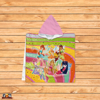 Poncho pentru copii Winx