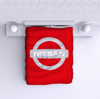 Cuvertură de pat Nissan red