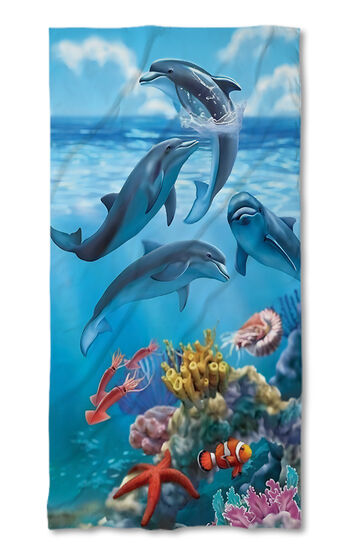 Prosop de plajă Dolphins