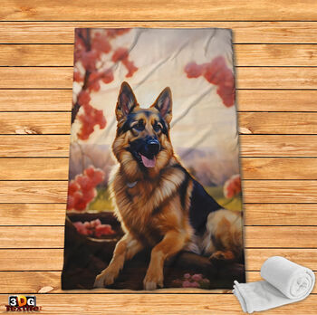Pătură polar German Shepherd 2025