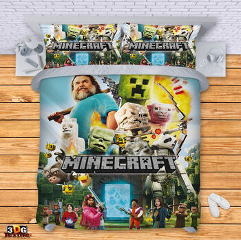 Lenjerie de pat Minecraft the movie