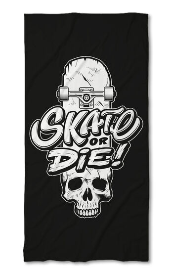 Prosop de plajă Skate or die