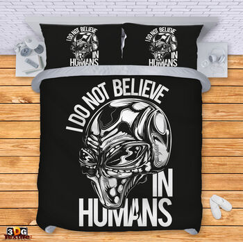 Lenjerie de pat I don't believe in humans