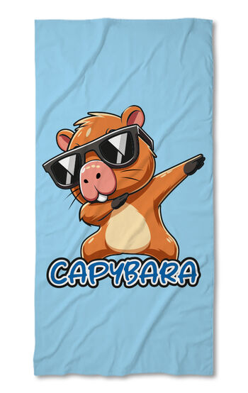 Prosop de plajă Capybara blue