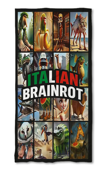 Prosop de plajă Italian Brainrot 5