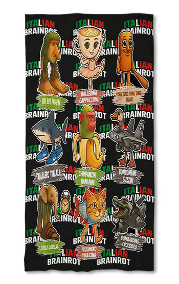 Prosop de plajă Italian Brainrot 7