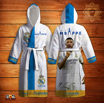 Halate Print Kylian Mbappe Real Madrid