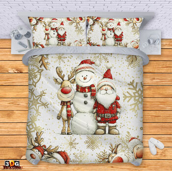Lenjerie de pat Snowman 4