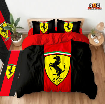 Lenjerie de pat - Ferrari Black