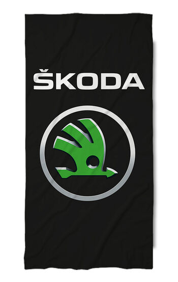 Prosop de plajă Skoda Black