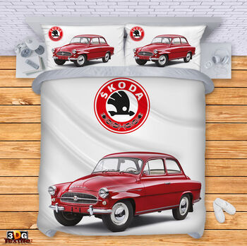 Lenjerie de pat Skoda Red