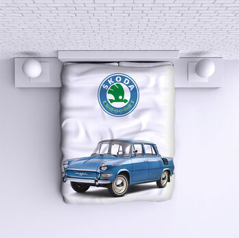 Cuvertură de pat Skoda Blue