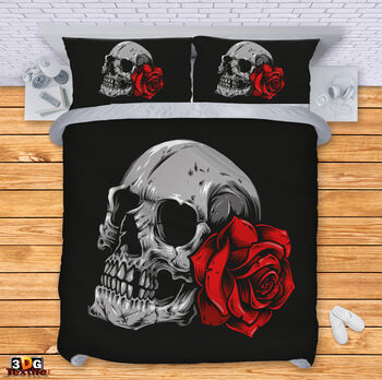 Lenjerie de pat Skull - Rose