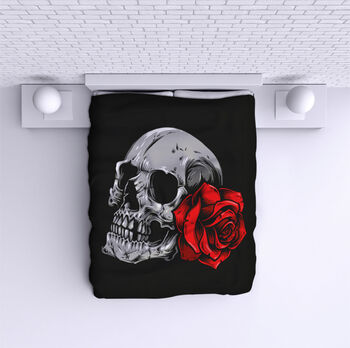 Cuvertură de pat Skull - Rose