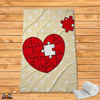 Pătură polar Heart - Puzzle 2