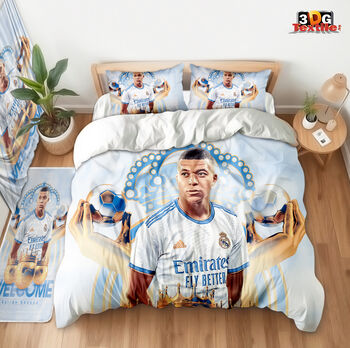 Lenjerie de pat Kylian Mbappe Real Madrid