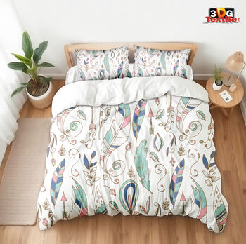 Lenjerie de pat Boho Feathers
